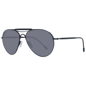 Ermenegildo Zegna Pilotenbrille Sonnenbrille ZC0020 02A57 in Schwarz – 45° Seitenansicht