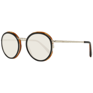 Pucci Rund Sonnenbrille EP0046-O 4905E in Schwarz – 45° Seitenansicht