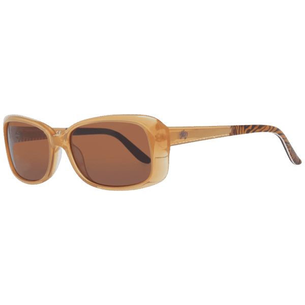 Harley-Davidson Rechteck Sonnenbrille HD0302X 5645E in Braun – 45° Seitenansicht
