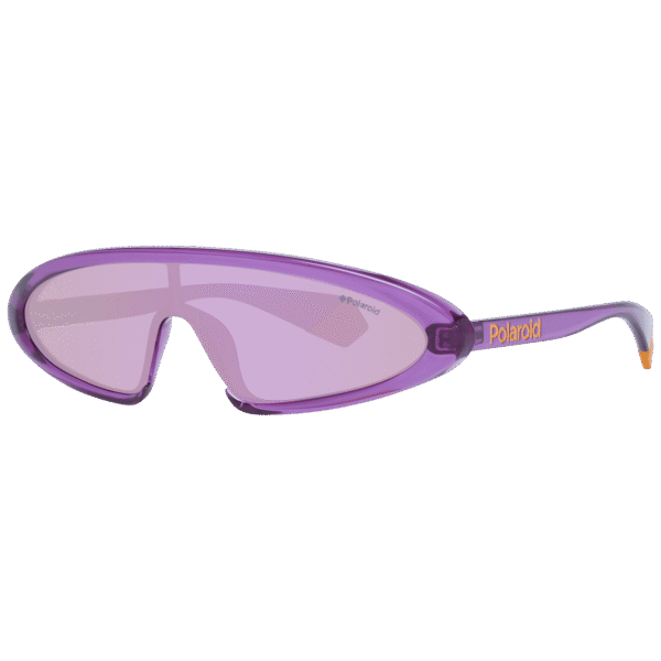 Polaroid Monoscheibe Sonnenbrille PLD 6074/S 99B3VAI in Lila – 45° Seitenansicht