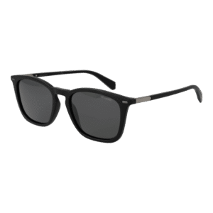 Polaroid Quadrat Sonnenbrille PLD 2085/S 52003M9 in Schwarz – 45° Seitenansicht