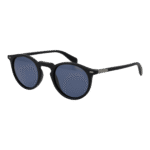 Polaroid Rund Sonnenbrille PLD 2086/S 47003C3 in Schwarz – 45° Seitenansicht