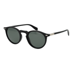 Polaroid Rund Sonnenbrille PLD 2086/S 47807UC in Schwarz – 45° Seitenansicht