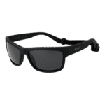 Polaroid Rechteck Sonnenbrille PLD 7031/S 59807M9 in Schwarz – 45° Seitenansicht