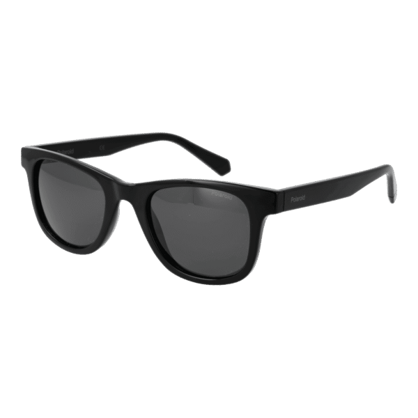 Polaroid Quadrat Sonnenbrille PLD 1016/S/NEW 50807M9 in Schwarz – 45° Seitenansicht