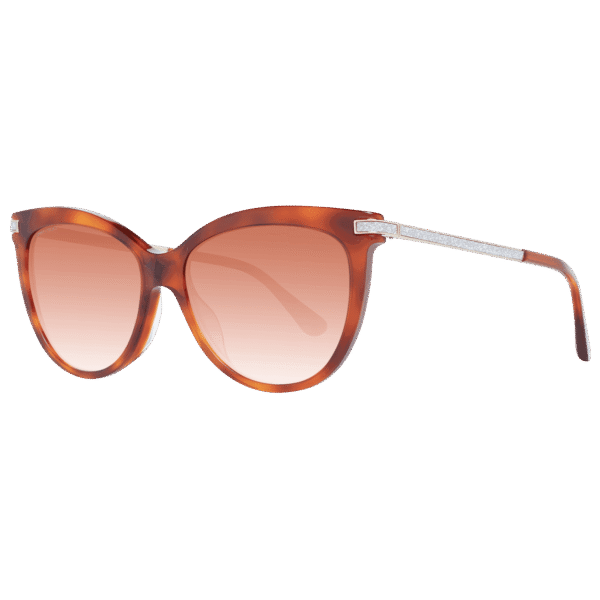Jimmy Choo Katzenaugen Sonnenbrille AXELLE/G/S 560UCHA in Braun – 45° Seitenansicht
