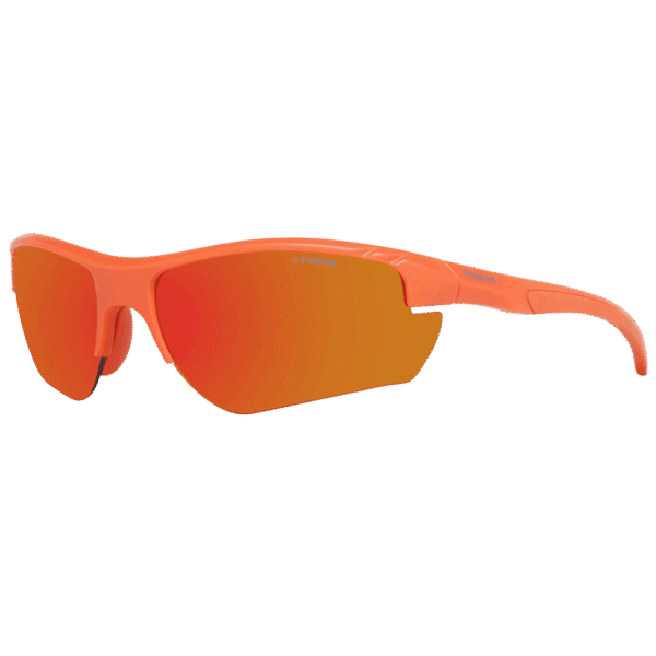 Polaroid Rechteck Sonnenbrille PLD 7026/S 722M5OZ in Orange – 45° Seitenansicht