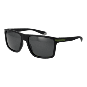 Polaroid Rechteck Sonnenbrille PLD 2098/S 567ZJM9 in Schwarz – 45° Seitenansicht