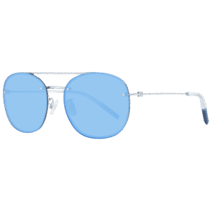 Tommy Hilfiger Rund Sonnenbrille TJ 0053/F/S 58CTLXT in Blau – 45° Seitenansicht