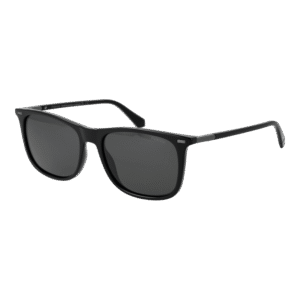 Polaroid Quadrat Sonnenbrille PLD 2109/S 55807M9 in Schwarz – 45° Seitenansicht
