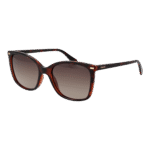 Polaroid Quadrat Sonnenbrille PLD 4108/S 55086LA in Braun – 45° Seitenansicht