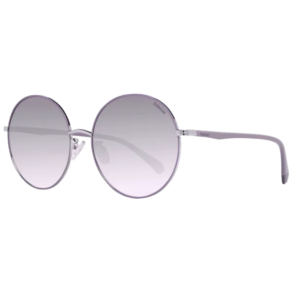Polaroid Rund Sonnenbrille PLD 4105/G/S 60KTSWJ in Lila – 45° Seitenansicht