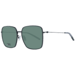 Tommy Hilfiger Trapez Sonnenbrille TJ 0071/F/S 60003QT in Schwarz – 45° Seitenansicht