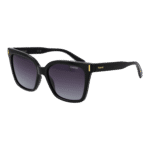 Polaroid Quadrat Sonnenbrille PLD 6192/S 54807WJ in Schwarz – 45° Seitenansicht