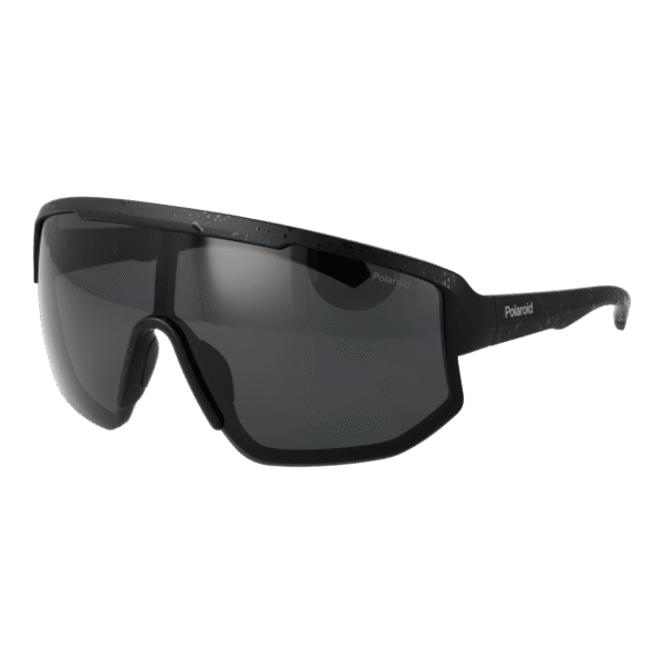 Polaroid Monoscheibe Sonnenbrille PLD 7047/S 99003M9 in Schwarz – 45° Seitenansicht