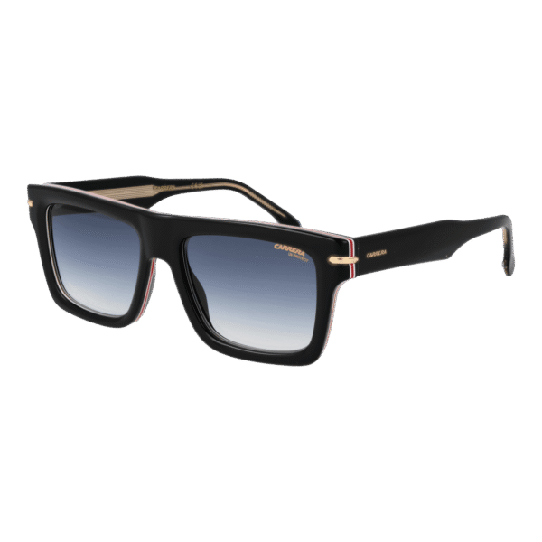 Carrera Quadrat Sonnenbrille CARRERA 305/S 54M4P08 in Schwarz – 45° Seitenansicht