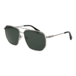 Polaroid Pilotenbrille Sonnenbrille PLD 4141/G/S/X 596LBUC in Silber – 45° Seitenansicht