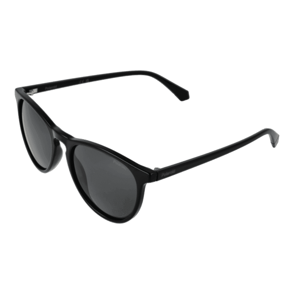 Polaroid Rund Sonnenbrille PLD 4152/S 54807M9 in Schwarz – 45° Seitenansicht