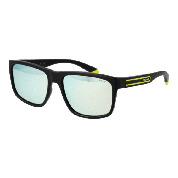 Polaroid Rechteck Sonnenbrille PLD 2149/S 5771CEX in Schwarz – 45° Seitenansicht