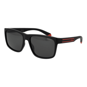 Polaroid Rechteck Sonnenbrille PLD 2149/S 578LZM9 in Schwarz – 45° Seitenansicht