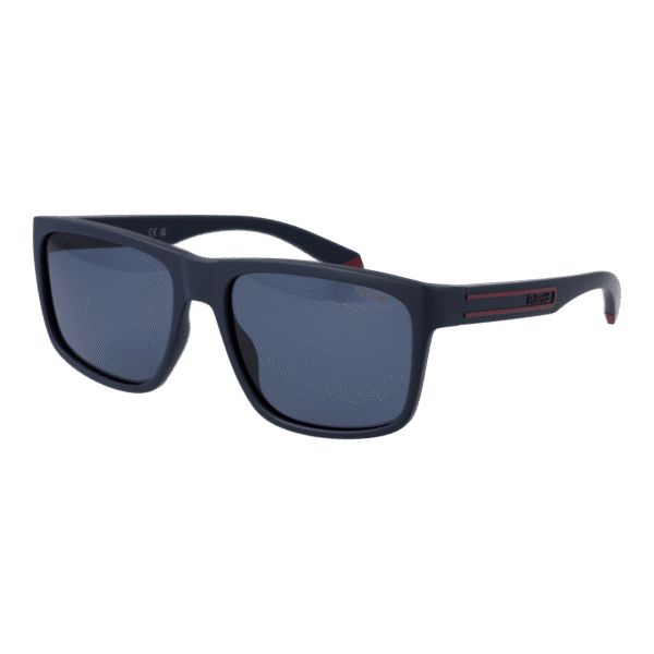 Polaroid Sonnenbrille PLD 2149/S 57PJPC3 – 45° Seitenansicht Polaroid Rechteck Sonnenbrille PLD 2149/S 57PJPC3 in Blau – 45° Seitenansicht