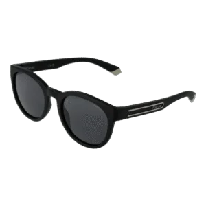 Polaroid Panto Sonnenbrille PLD 2150/S 5208AM9 in Schwarz – 45° Seitenansicht