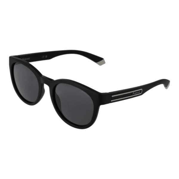 Polaroid Panto Sonnenbrille PLD 2150/S 5208AM9 in Schwarz – 45° Seitenansicht