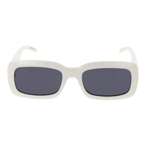 Hugo Rechteck Sonnenbrille HG 1281/S 56SZJIR in Weiß – 45° Seitenansicht