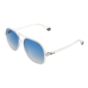 Polaroid Pilotenbrille Sonnenbrille PLD 6217/S 572M4Z7 in Weiß – 45° Seitenansicht