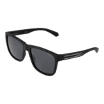 Polaroid Quadrat Sonnenbrille PLD 2155/S 57003M9 in Schwarz – 45° Seitenansicht