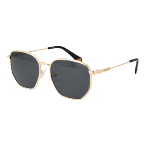 Polaroid Geometric Sonnenbrille PLD 6214/S/X 562F7M9 in Gold – 45° Seitenansicht