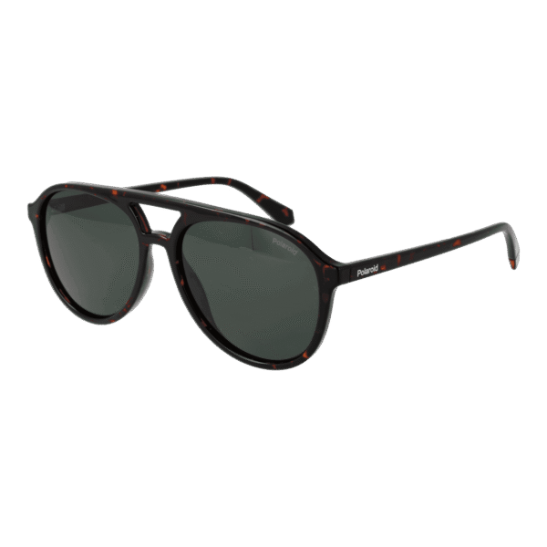 Polaroid Pilotenbrille Sonnenbrille PLD 4162/S 56086UC in Braun – 45° Seitenansicht