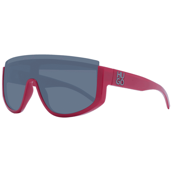 Hugo Sonnenbrille HG 1283/S 99C9AIR – 45° Seitenansicht Hugo Monoscheibe Sonnenbrille HG 1283/S 99C9AIR in Rot – 45° Seitenansicht