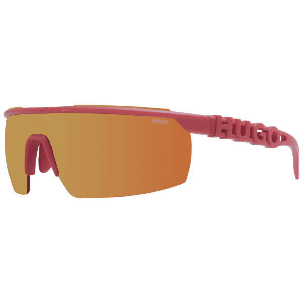 Hugo Monoscheibe Sonnenbrille HG 1284/S 99L7QUW in Rot – 45° Seitenansicht