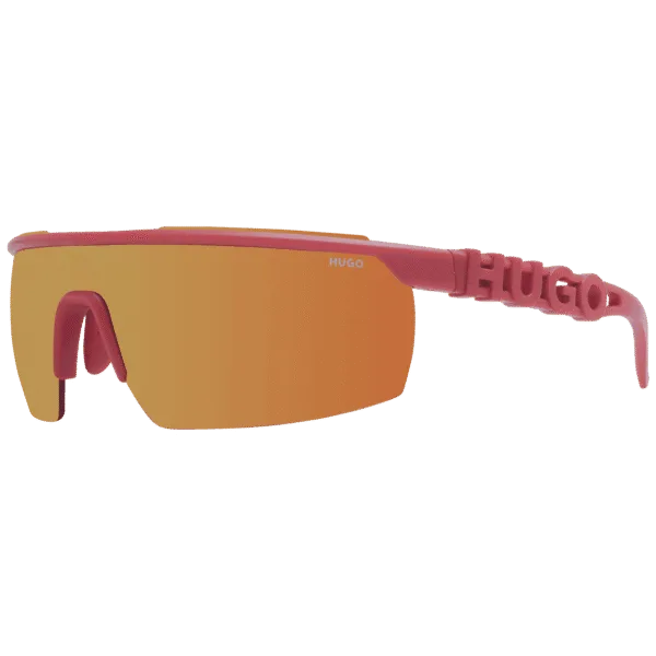 Hugo Monoscheibe Sonnenbrille HG 1284/S 99L7QUW in Rot – 45° Seitenansicht