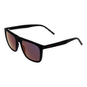 Hugo Rechteck Sonnenbrille HG 1304/S 55807AO in Schwarz – 45° Seitenansicht