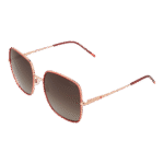 Hugo Quadrat Sonnenbrille HG 1293/S 58OFYHA in Rot – 45° Seitenansicht