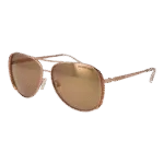 Michael Kors Pilotenbrille Sonnenbrille 0MK1082 581108R1 in Rosé Gold – 45° Seitenansicht