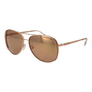 Michael Kors Pilotenbrille Sonnenbrille 0MK1082 581108R1 in Rosé Gold – 45° Seitenansicht