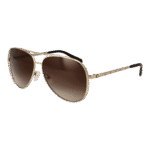 Michael Kors Pilotenbrille Sonnenbrille 0MK1101B 60101413 in Gold – 45° Seitenansicht