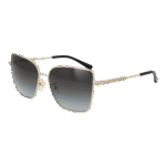 Michael Kors Trapez Sonnenbrille 0MK1108 5710148G in Gold – 45° Seitenansicht