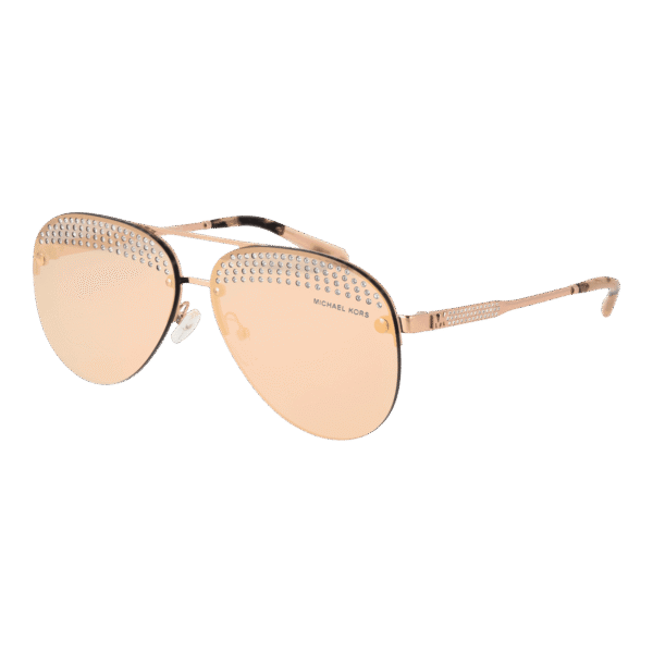 Michael Kors Sonnenbrille 0MK1135B 5911084Z – 45° Seitenansicht Michael Kors Pilotenbrille Sonnenbrille 0MK1135B 5911084Z in Rosé Gold – 45° Seitenansicht