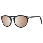 Serengeti Rund Sonnenbrille 8846 54 in Schwarz – 45° Seitenansicht