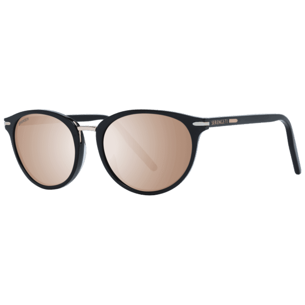 Serengeti Rund Sonnenbrille 8846 54 in Schwarz – 45° Seitenansicht