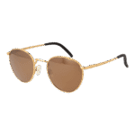 Serengeti Rund Sonnenbrille 8929 Hamel in Gold – 45° Seitenansicht