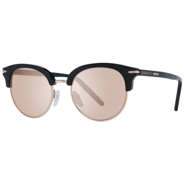 Serengeti Rund Sonnenbrille 8939 50 in Schwarz – 45° Seitenansicht