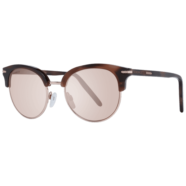 Serengeti Rund Sonnenbrille 8941 50 in Braun – 45° Seitenansicht