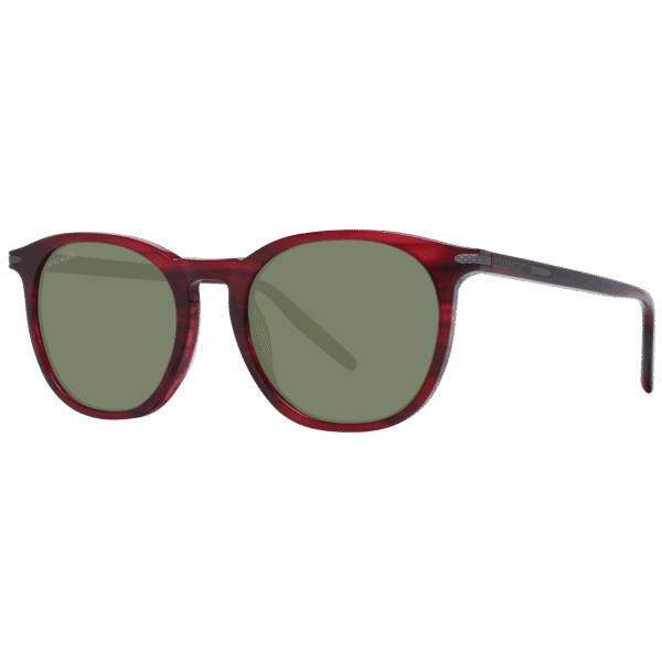 Serengeti Rund Sonnenbrille SS483001 52 in Rot – 45° Seitenansicht