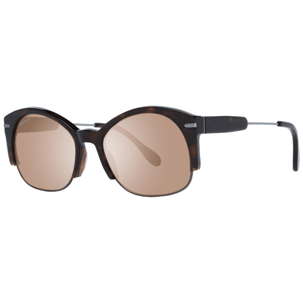 Serengeti Rund Sonnenbrille SS529001 53 in Braun – 45° Seitenansicht