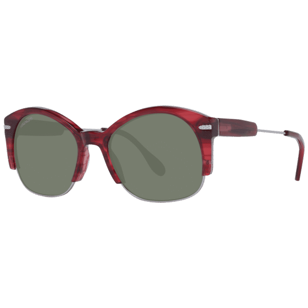 Serengeti Rund Sonnenbrille SS529004 53 in Rot – 45° Seitenansicht